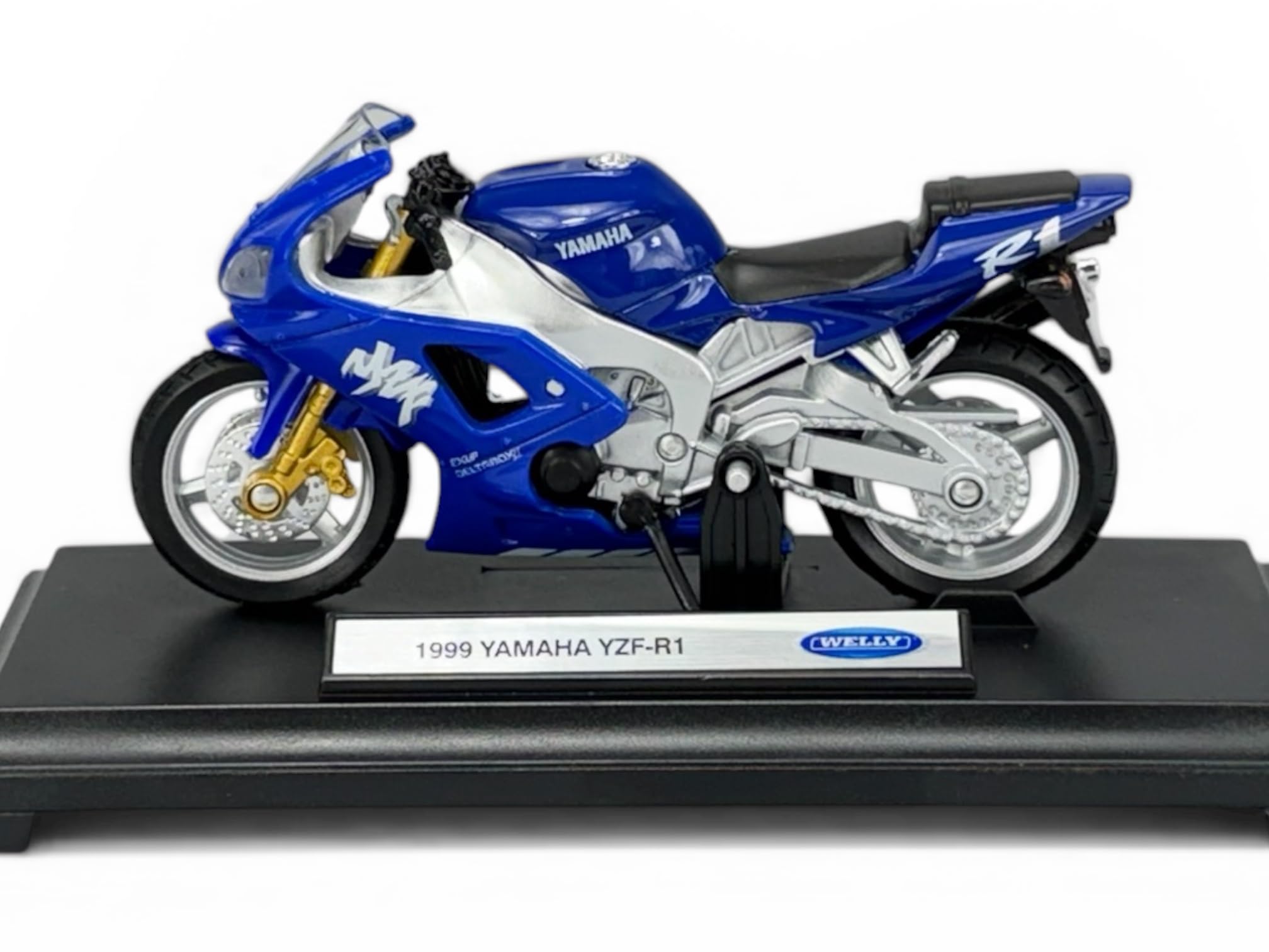 Miniatura De Moto Yamaha Yzf R1 2008 -escala 1:18 Welly | Parcelamento sem juros