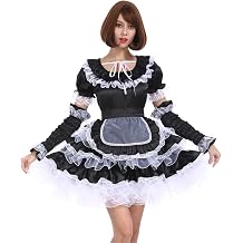 GOceBaby Women French Maid Cool Black Lockable Dress Puffy Crossdress