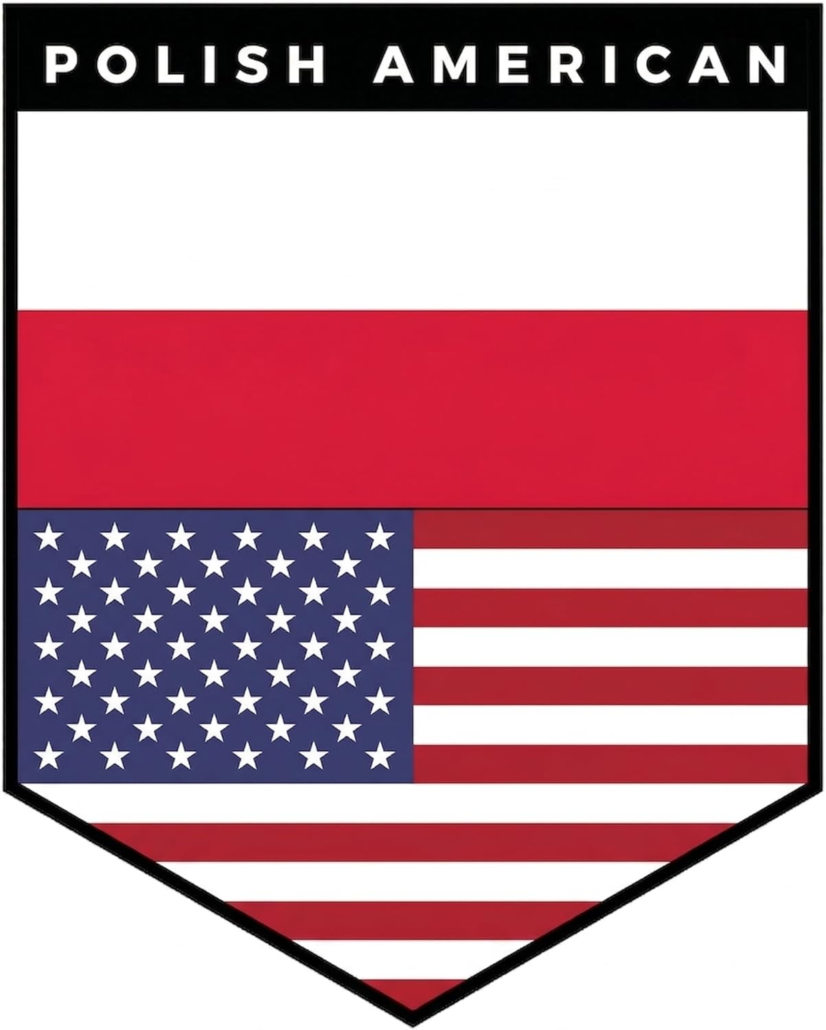 Poland USA Car Flag Hanging Decoration – Polish American Dual Flag Auto Accessory | Rearview Mirror Hanging + Window Mount Suction Cup | Poland USA Pride Car Decor flags for Cars