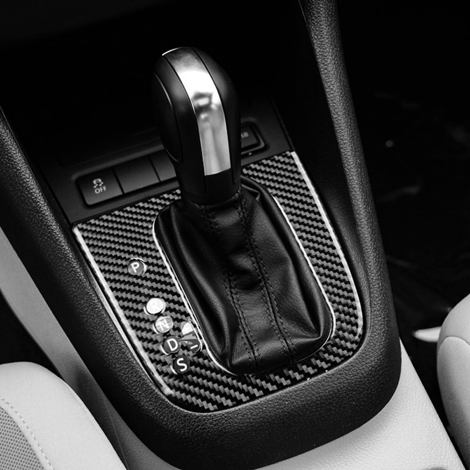 Autocollant Fibre Carbone Pour Interrupteur Phare Seat Ibiza 6J 2009-2014 - Déco Intérieur Voiture