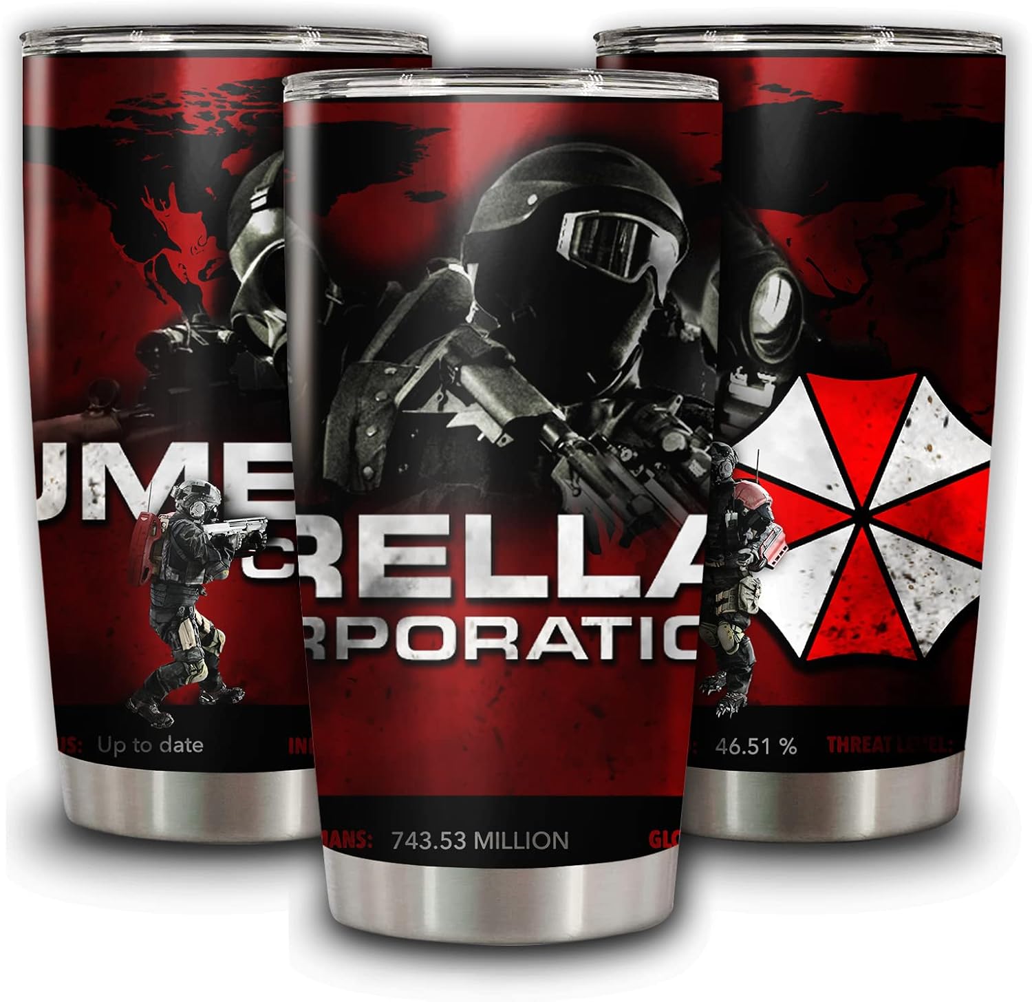 DOINB TIAN Insulated Tumbler Stainless Steel Umbrella Bottle Corporation Travel Cup Corp Tea Vacuum Mug Coffee With Lid 20 Oz Tumblers Gifts For Father's Mother's Day Birthday Christmas Holidays