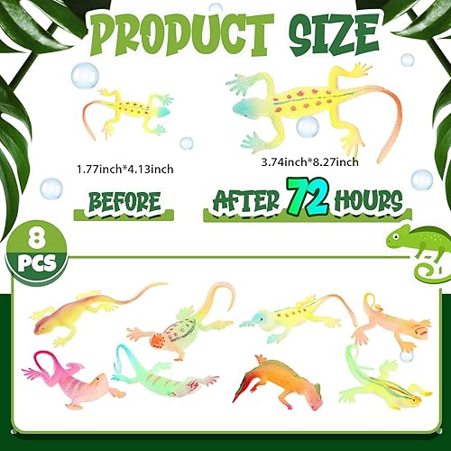 Miniatura 2 de Outus Juego de 8 criaturas de animales en crecimiento expandibles, gigantes para cultivar animales de agua para crecer en agua, suministros para