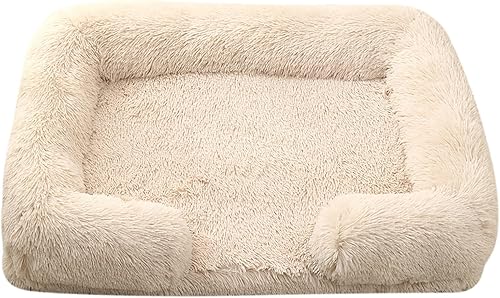 Miniatura 16 de Camas ortopédicas para perros de gran tamaño con forro impermeable y parte inferior antideslizante, cama rectangular lavable para perros y gatos