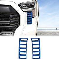 Vista 9 de Aunginsy Cubierta de Moldura de Rejilla de Ventilación para Faros Delanteros de Automóvil Compatible con Toyota Tundra 2022-2025 Pickup Rejilla
