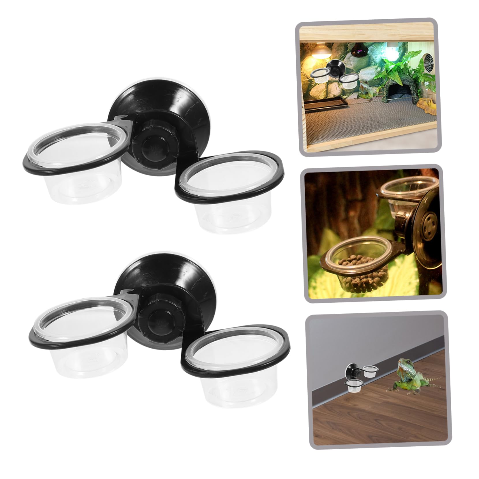 INOOMP 6pezzi Ciotole Sospese Multi- per e Accessori per Terrario Ciotole per Rettili e Facile Installare