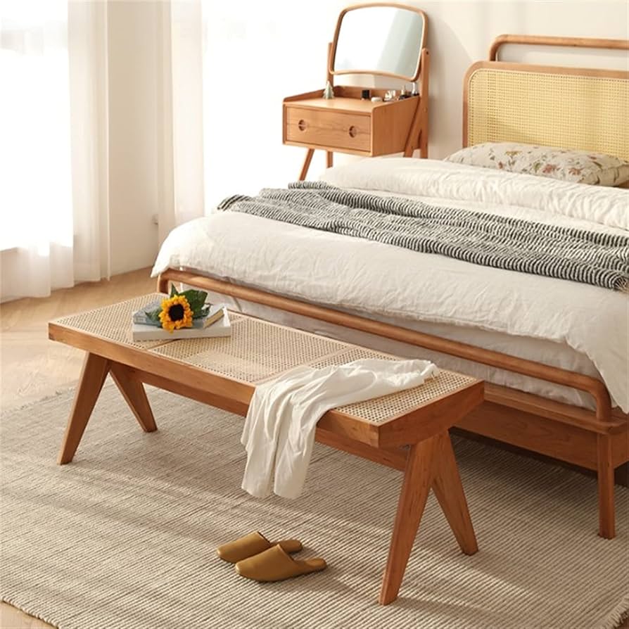 Ｓ２♡ラタンベンチチェア♡ ラタン ベンチ スツール チェア 椅子 籐 おしゃれ ローラタンス