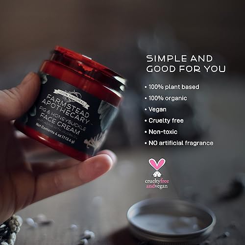 Miniatura 5 de Farmstead Apothecary Crema facial antienvejecimiento 100% natural con aceite de jojoba, 4 onzas (rosa cítrica)