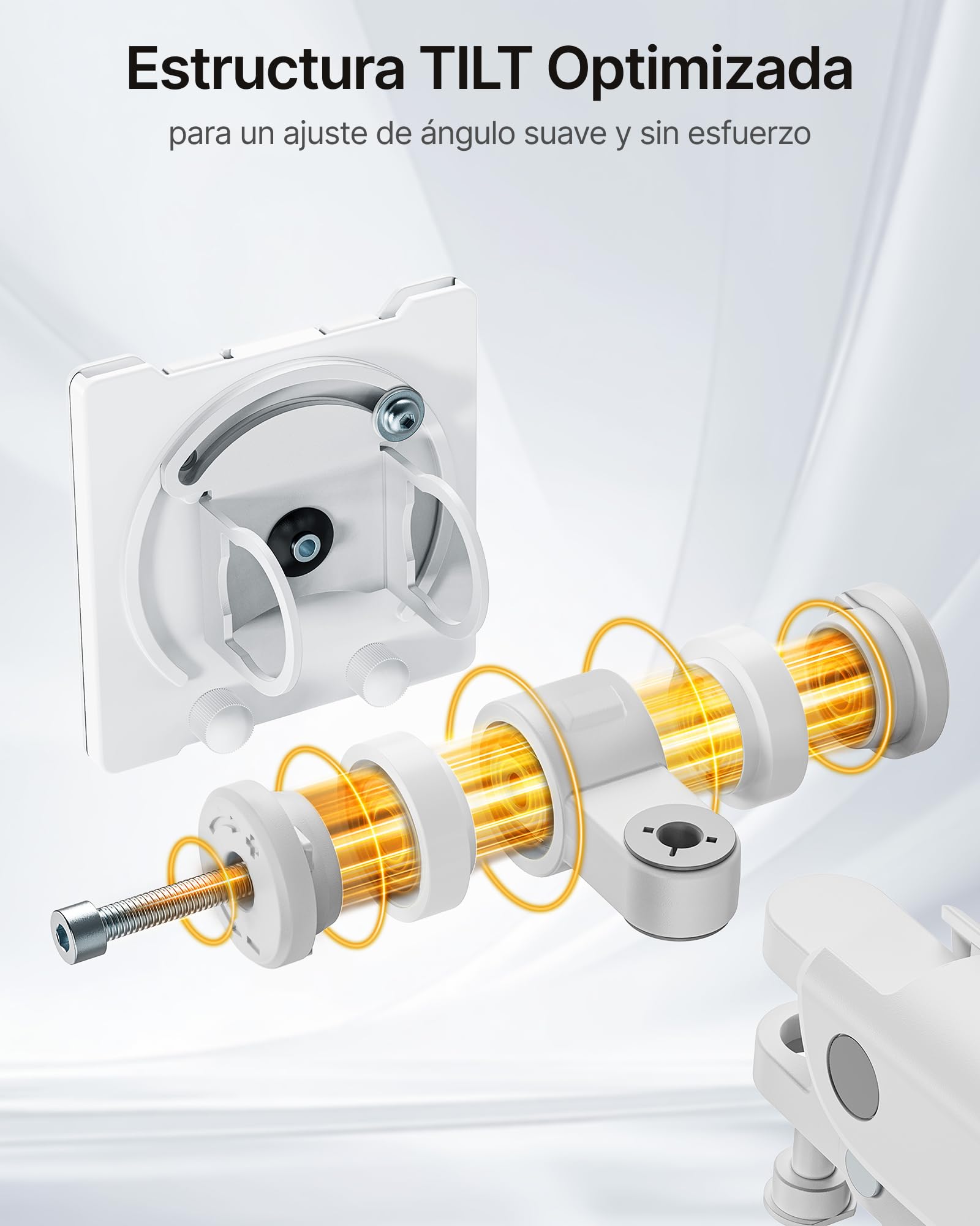 monTEK Soporte Monitor con Poste Alto y USB para 17-57"