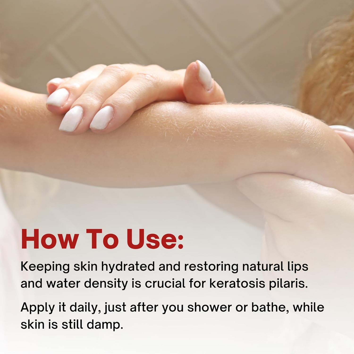 Moisturizing Keratosis Pilaris Cream for Kids | Gentle Hydration for Dry, Bumpy Skin | Dermatologist-Developed Lotion | Non-Irritating, Acid-Free Formula | 16 oz - Image 7