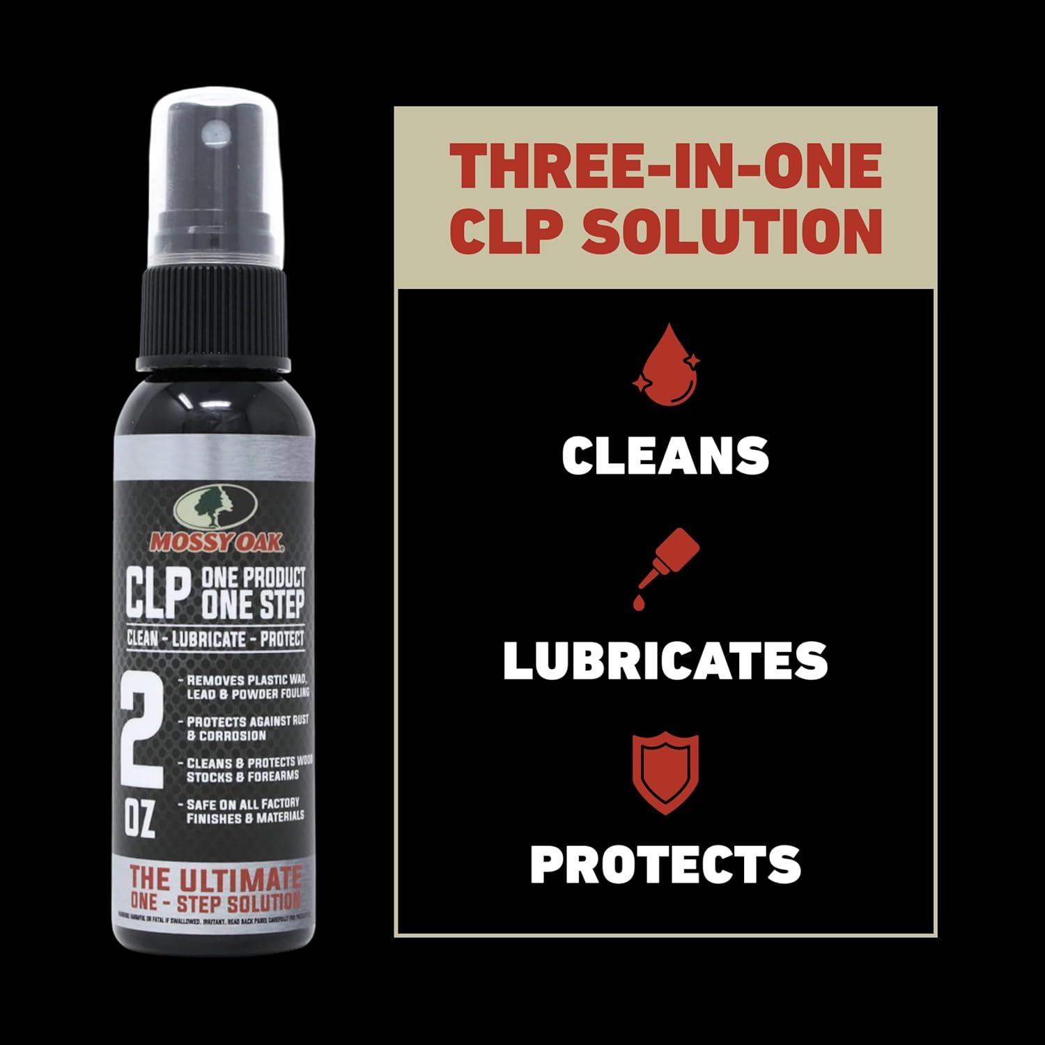 Mossy Oak CLP Shotgun Combo Kit - All-Inclusive Shotgun Maintenance Kit - Gun Cleaning Kit - with Bore Brush, CLP Pump Sprayer, Nylon Brush & Microfiber Towel