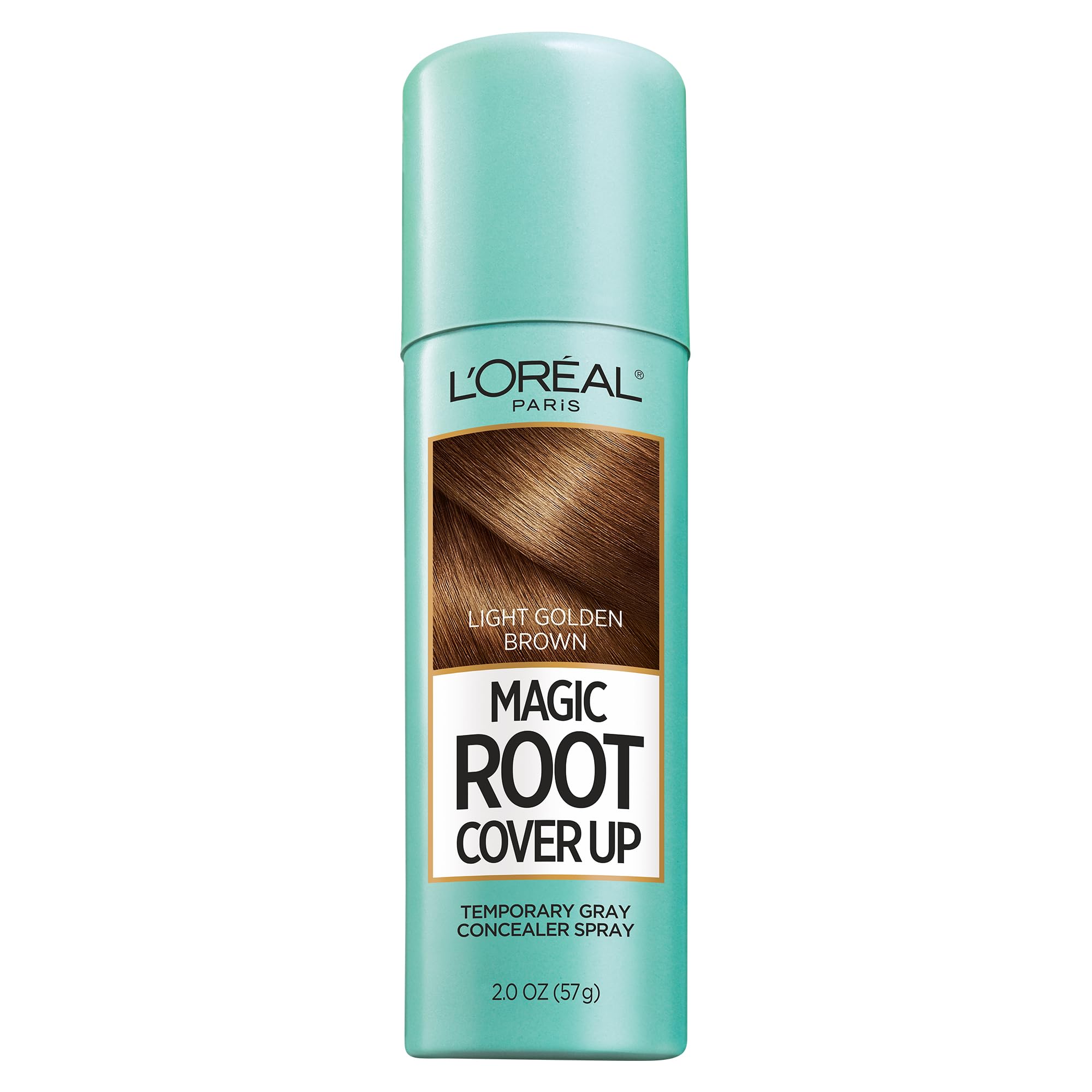 L'Oreal Paris Magic Root Cover Up Gray Concealer Spray Light Golden Brown 2 oz.(Packaging May Vary)