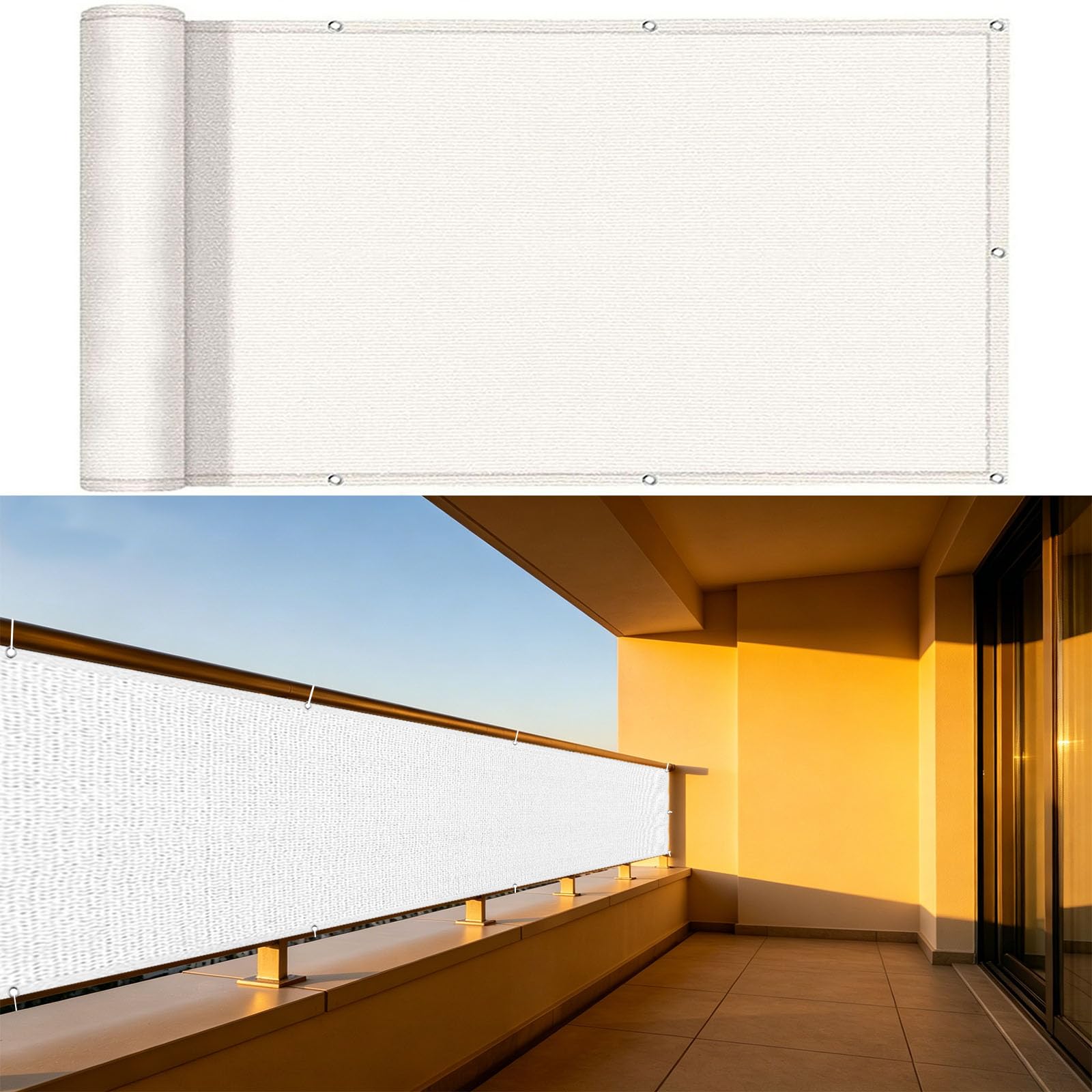 Brise vue jardin 142x600 protection soleil vent UV terrasse
