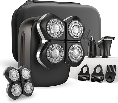 Vista 13 de Freebird FlexSeries Pro Afeitadora eléctrica para cabeza y cuerpo - Afeitadora inalámbrica recargable para hombres, funciona en húmedo/seco