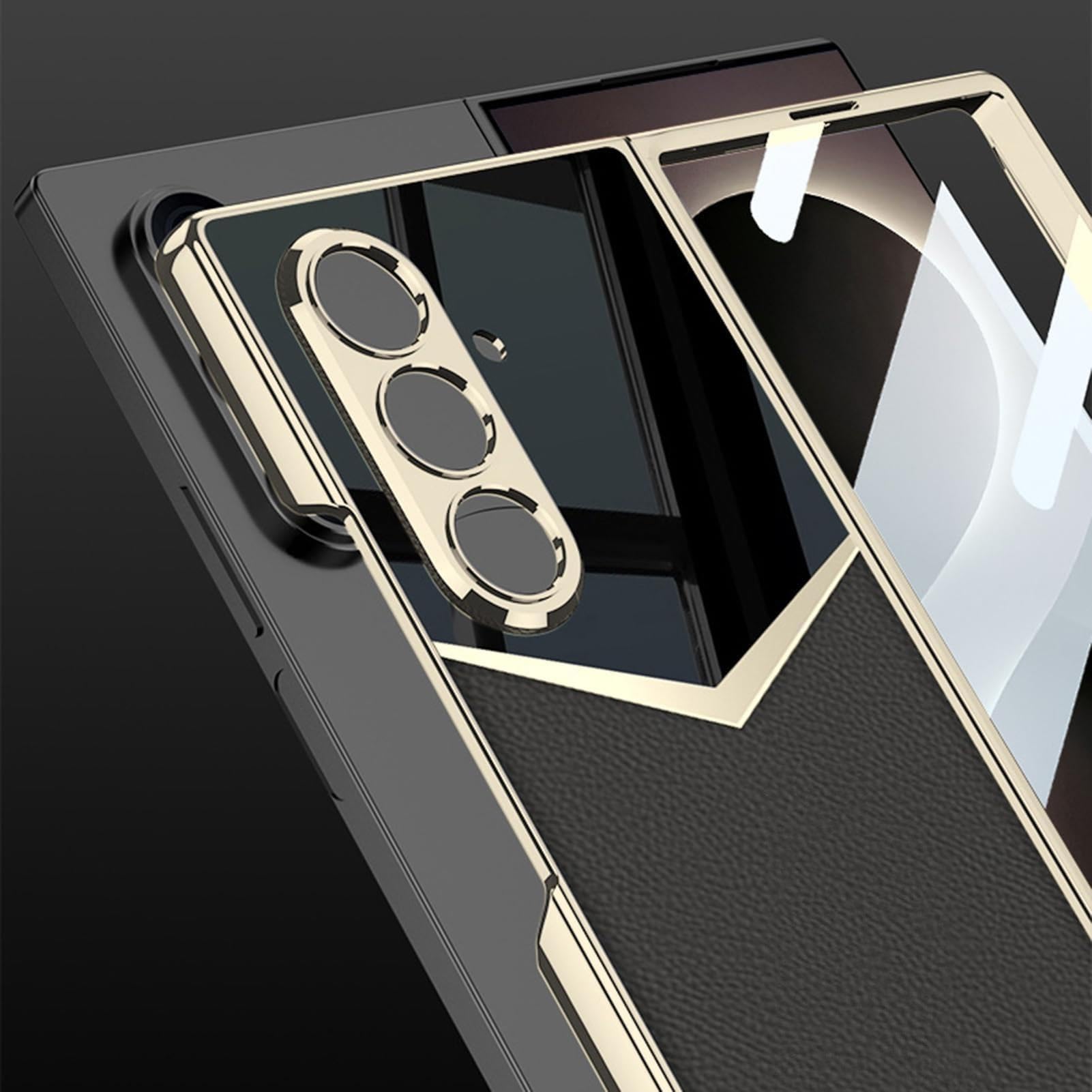 Funda para Samsung Galaxy Z Fold 8 Ultra, Ultra Delgado Cuero Carcasa