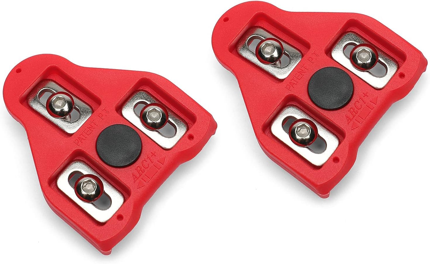 Bike Cleats Delta Cleats Compatible with Peloton Bike (9 Degree Float) for Spin Indoor Bikes Pedals Red