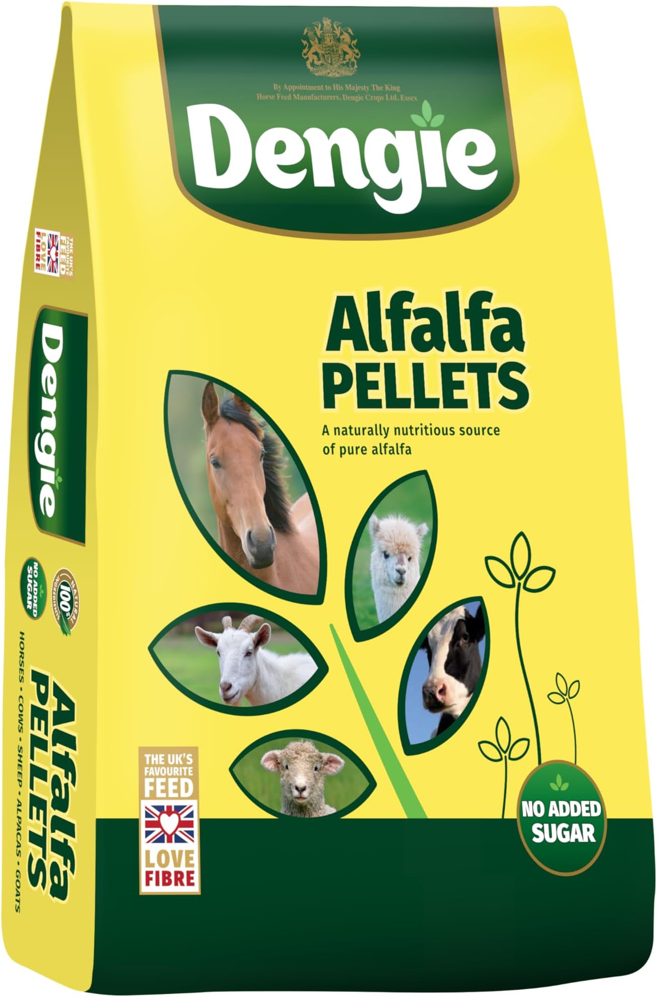 Dengie Alfalfa Pellets Great Value 20kg Bag - Suitable for Horses, Sheep, Goats & Camelids - Feed in Bucket, Snack Ball Treats or Soak to Mash