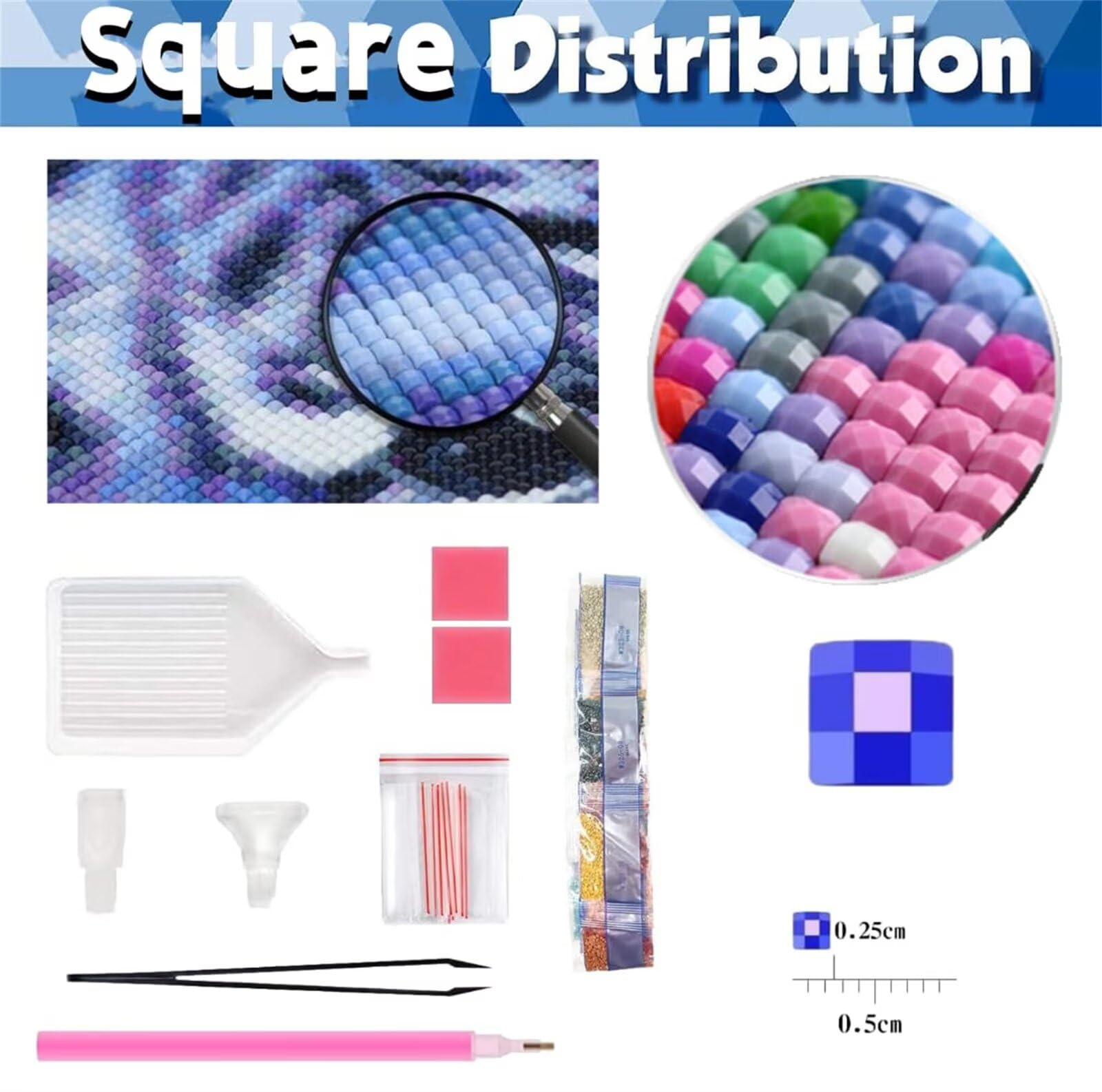 DIY 5D Diamond Painting Kits voor Volwassenen Beginners, Kleurrijke Katten Diamant Art Kits, Volledige Ronde Boor Dieren Diamant Stippen Edelsteen Art