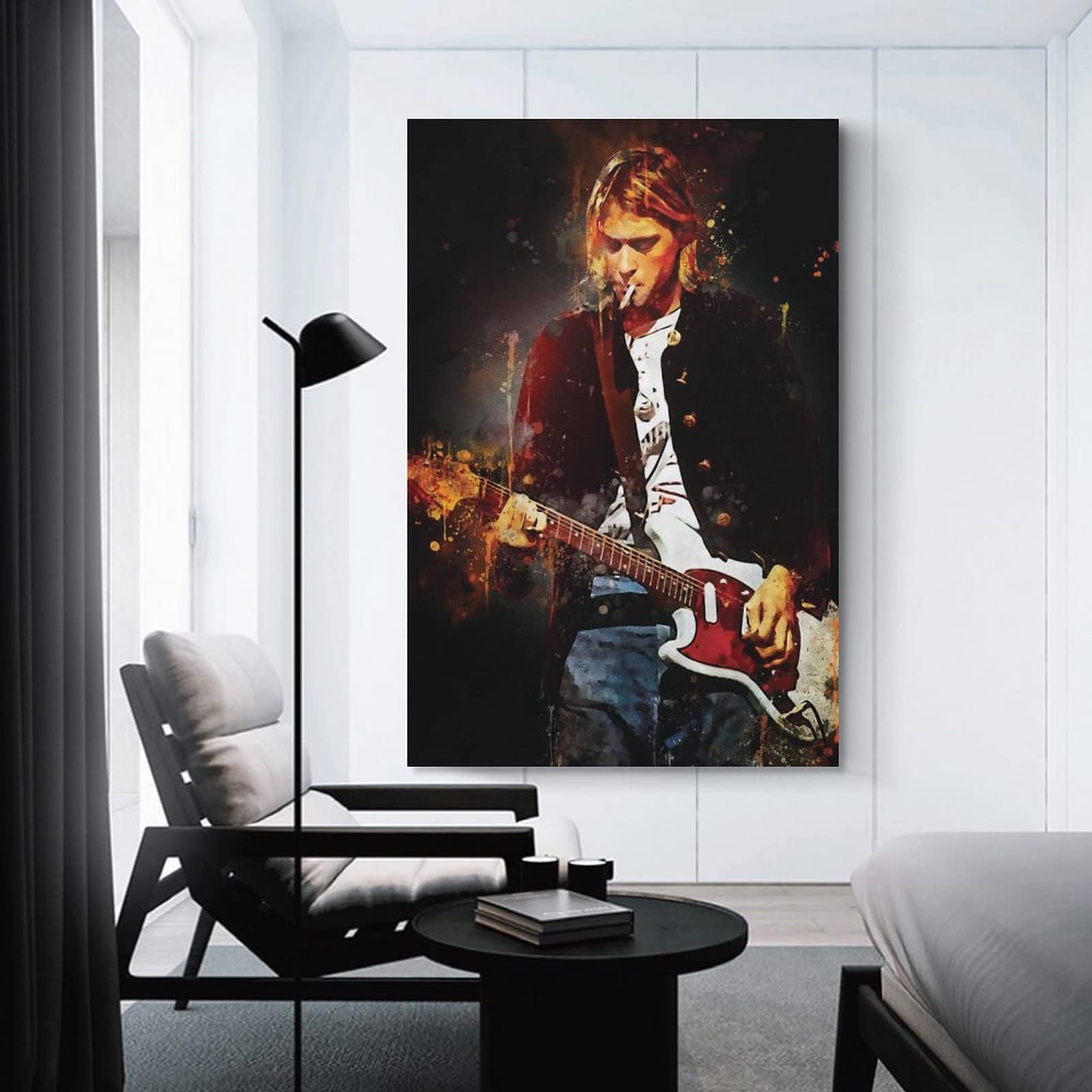 ECGRLNV Impressions sur toile 60 * 90cm Kurt Cobain-389amilys Senza Cornice