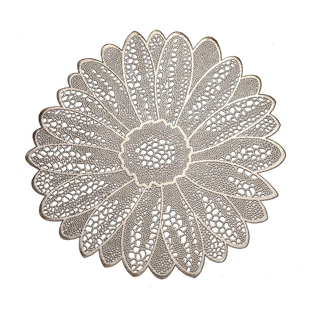 Cuscinetto Isolante Termico Cuscinetto Isolante Termico Floreale Cavo Tappetino Antiscottatura e Tappetino Set di 2 (Color : Gold) HGCHH