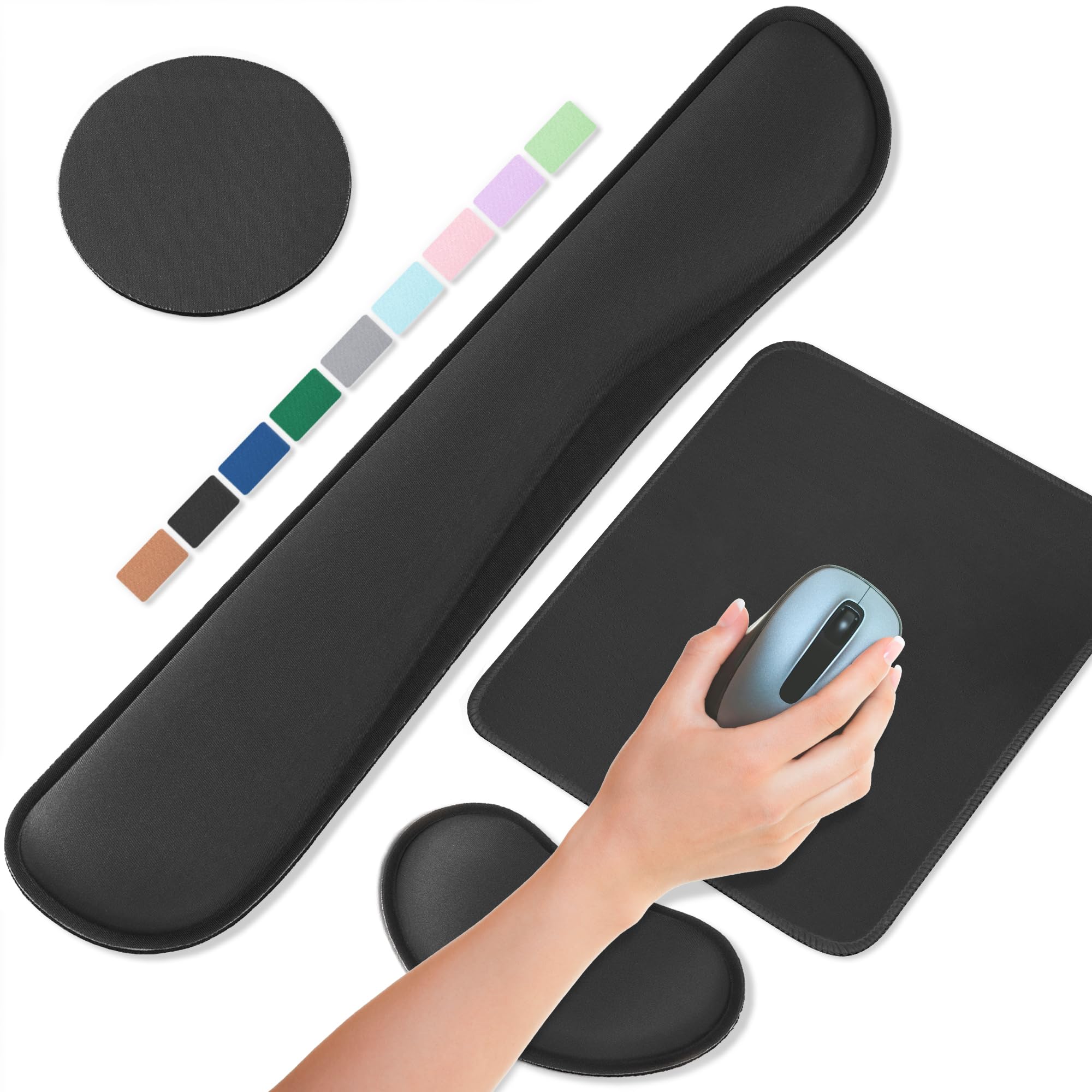 Office Ergonomic Memory Foam Computer Mouse and Keyboard Wrist Rest pad Support Carpal Tunnel Wrist Rest for Keyboard