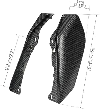 TCMT Carbon Fiber Vivid Black Mid-Frame Air Deflector Fit for Harley Touring and Trike Models 2009-2024