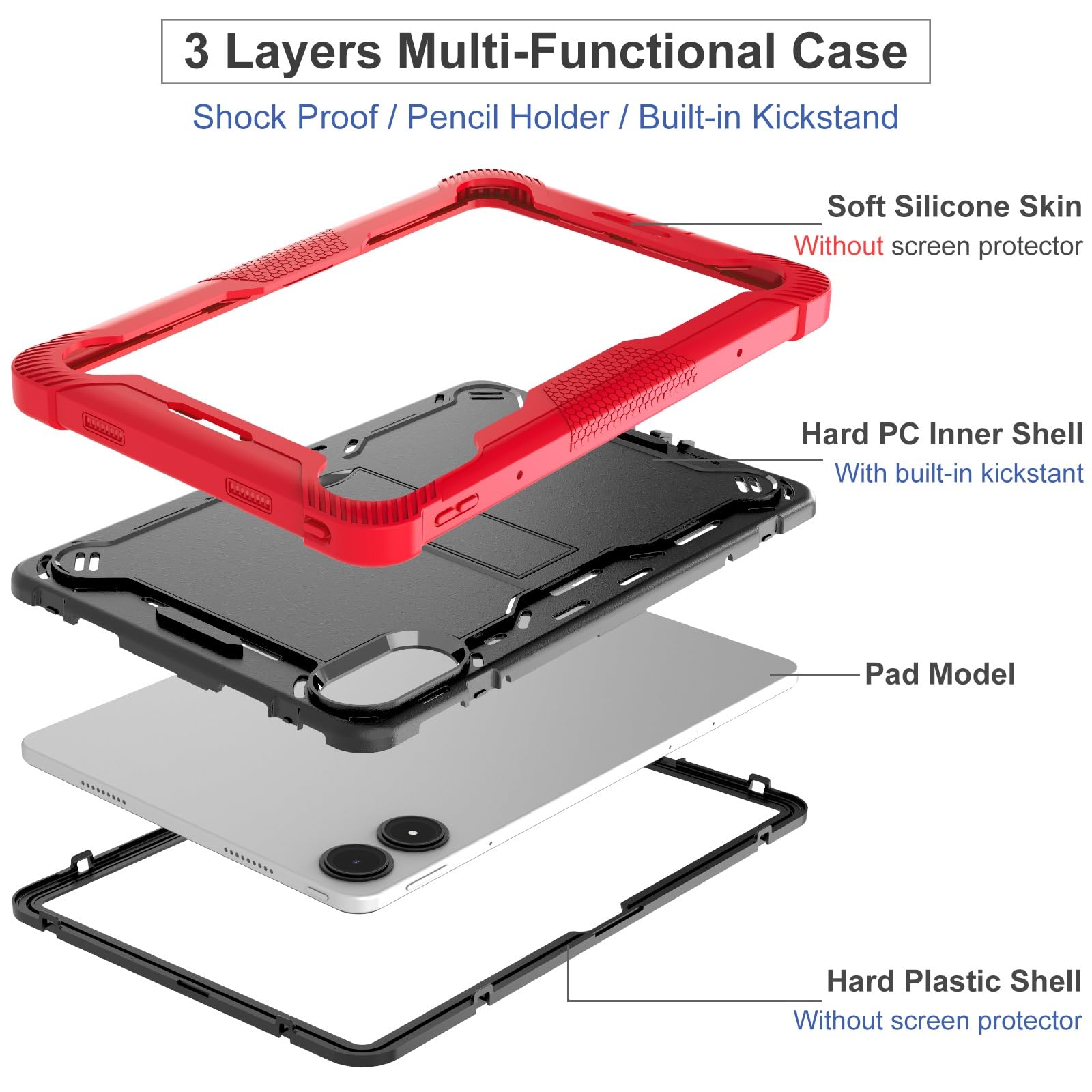 Funda Para Xiaomi Redmi Pad Pro / Poco Pad 12.1" – Delgada, Con Soporte Ajustable Y Auto Sueño, Color Verde Menta