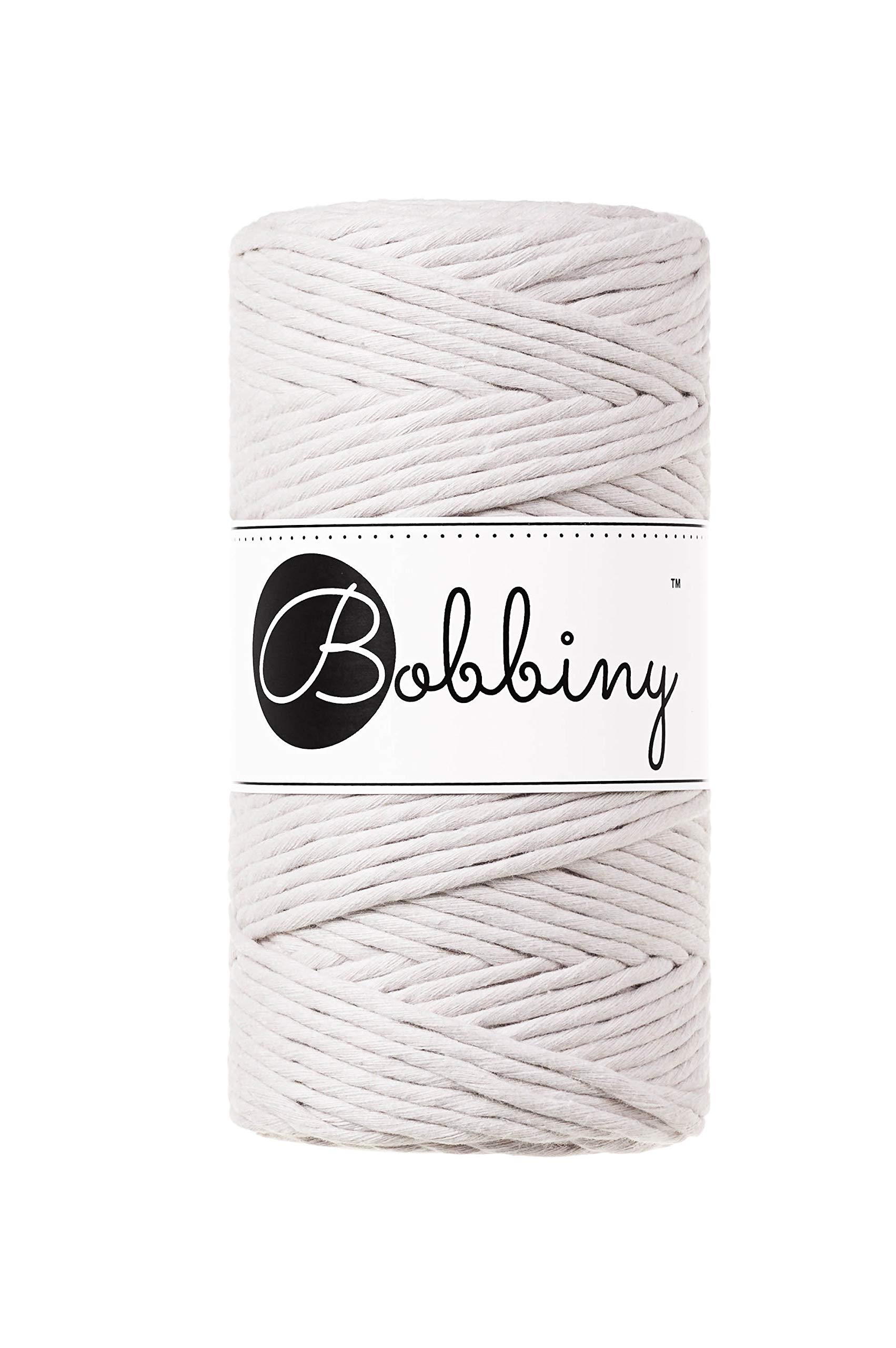 Bobbiny Regular 3mm Single Ply Macrame Cord (Moonlight) 100m
