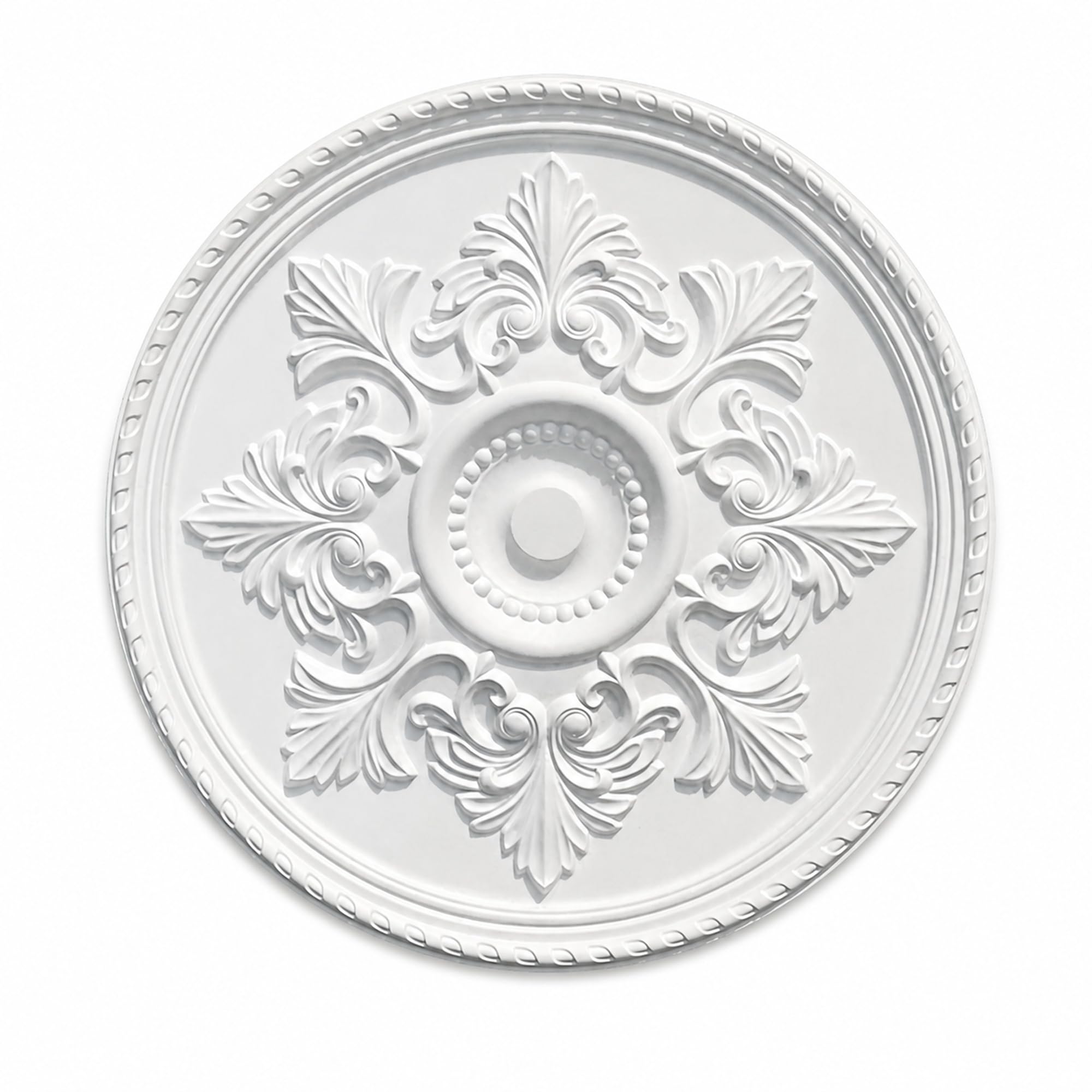 Rosone Decorativo per Soffitto, Piastra Rotonda per Ventilatore A Soffittos Leggero,Resistente alle Deformazioni,Stile Europeo,Per Casa Soggiorno Ristorante Hotel Ufficio