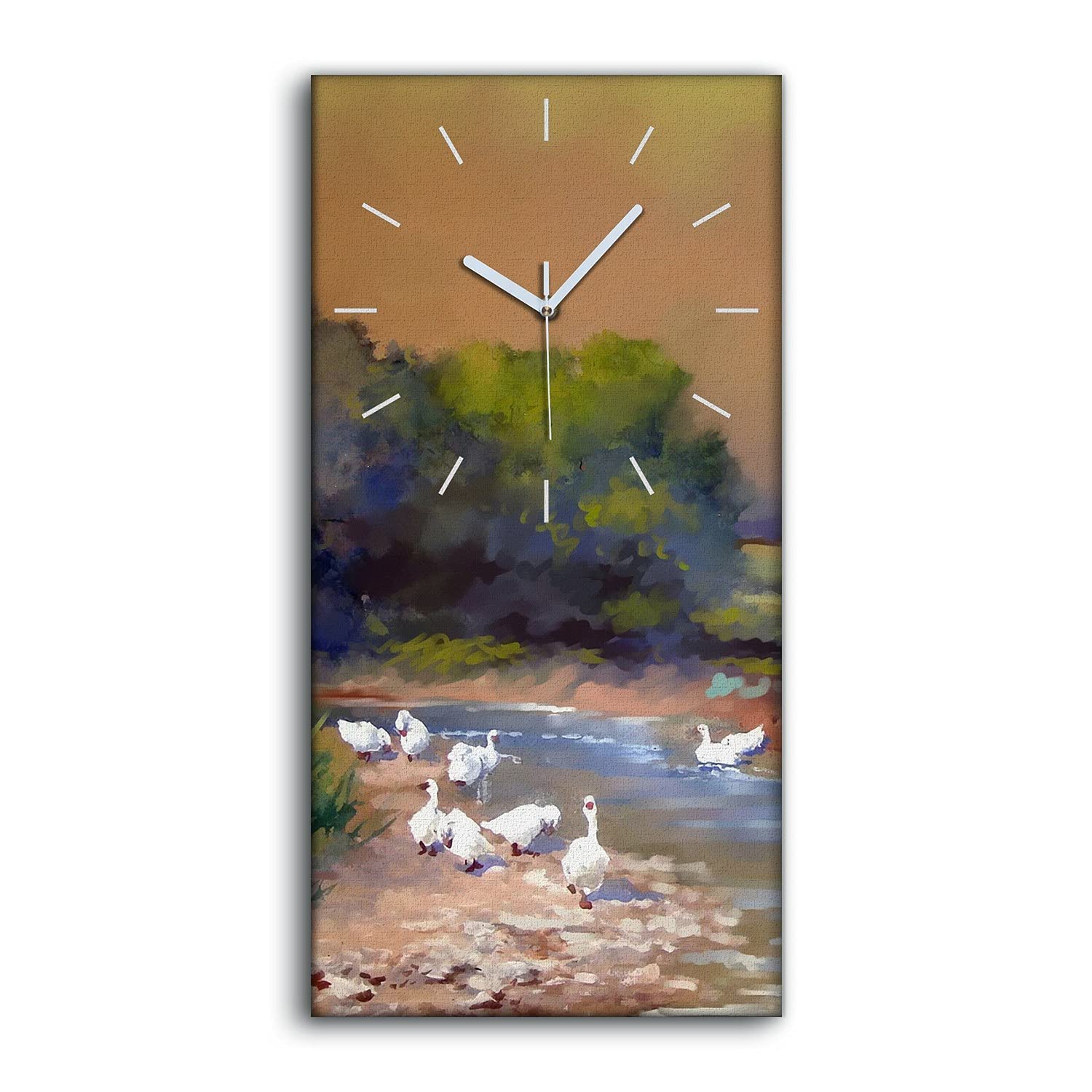Horloge sur Toile Silencieuse pour une Chambre Parentale Apaisante