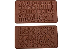 2PK Letters and Numbers Mold - The Perfect Baking Companion
