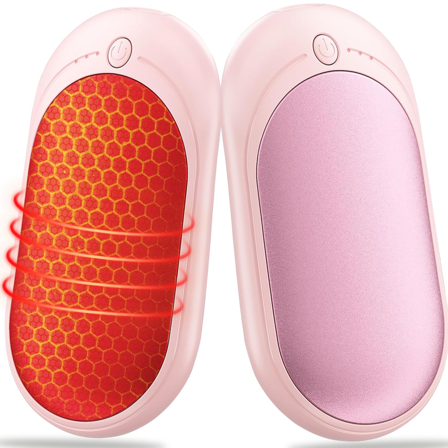 AINAHYVA AI Hand Warmers Rechargeable 2 Pack,6000mAh Electric Hand Warmer,3 Heat Settings,20Hrs Long Heating Pocket Size Hand Warmers, for Women,Men,for Christmas，Outdoor,Indoor