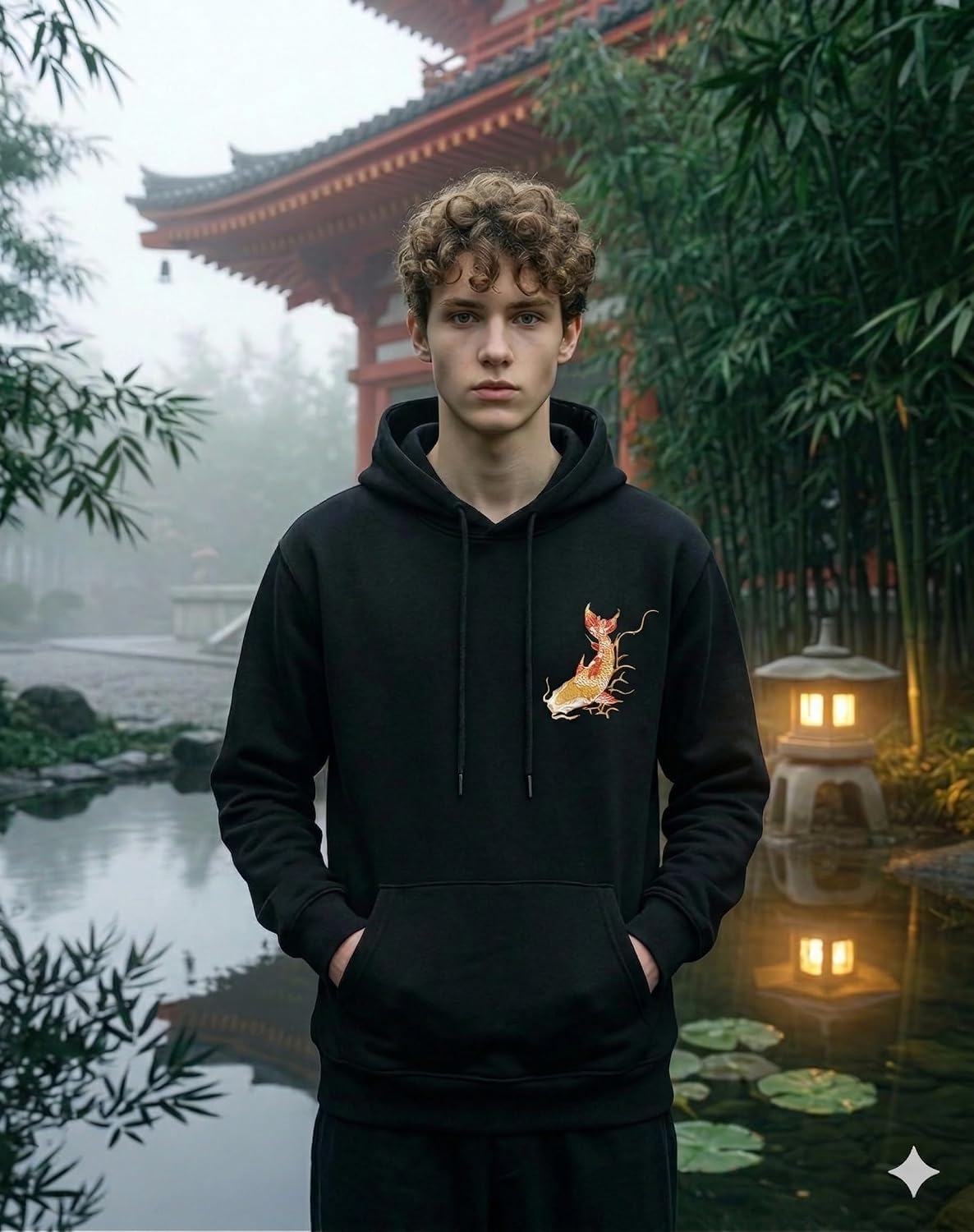 Niepce Inc Novelty Graphic Embroidered Hoodies for Men
