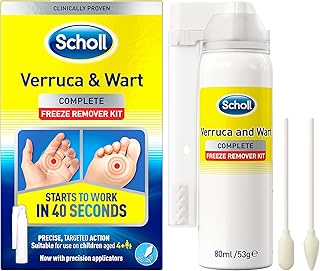 Scholl Verruca and Wart Remover Freeze Treatment, 80 ml (Pack of 1)