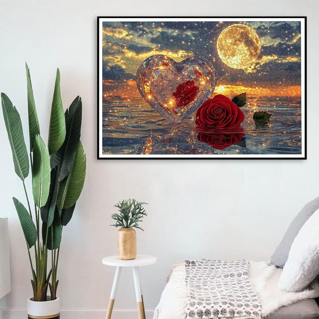 Puzzle dla dorosłych 2000, puzzle walentynkowe, prezenty -8157 | Drewniany, druk HD, idealne dopasowanie, kolorowe pudełko, litera z tyłu, pełne akcesoria, konfigurowalny