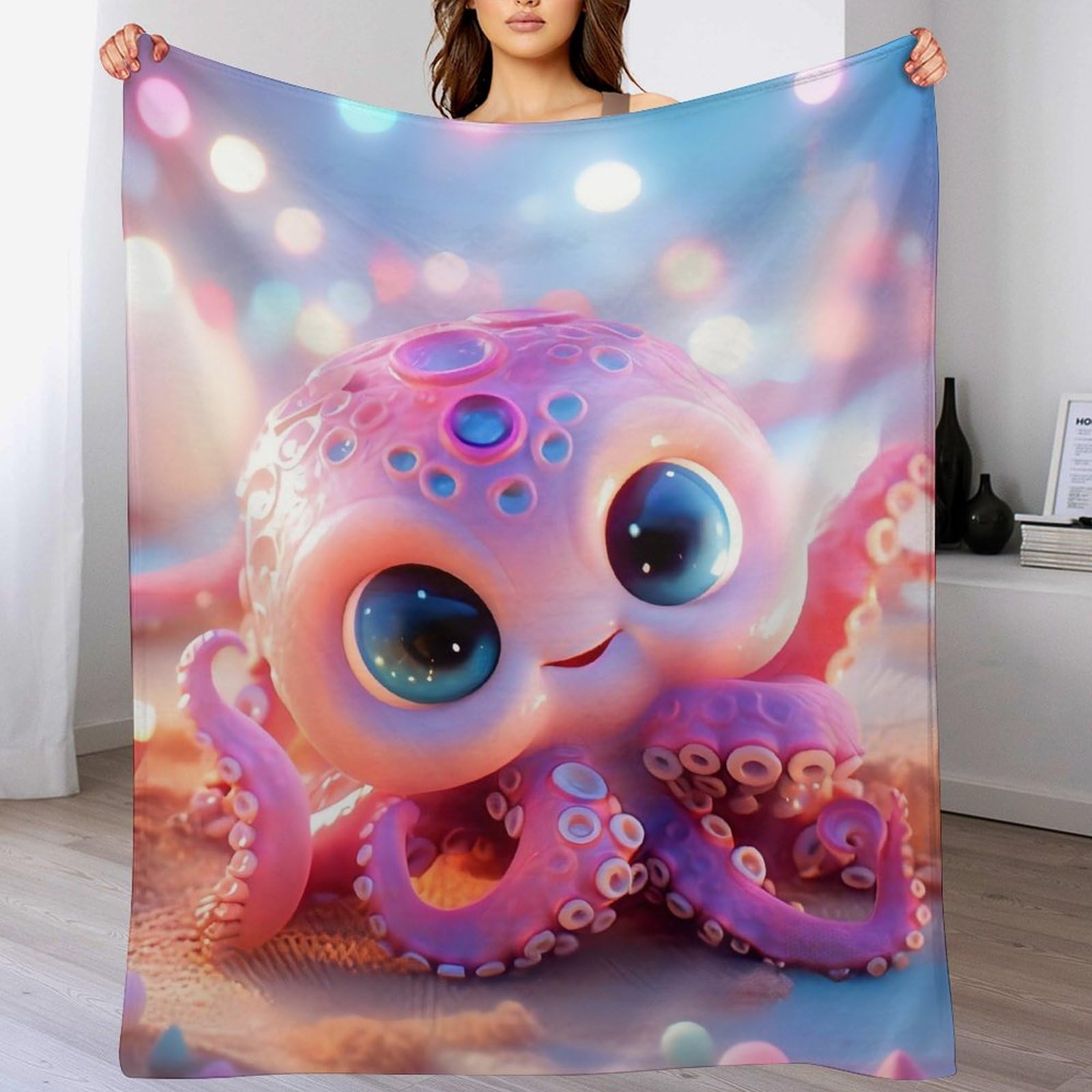Poulpe mignon couverture super douce le cadeau idéal pour enfants et adultes exigeants