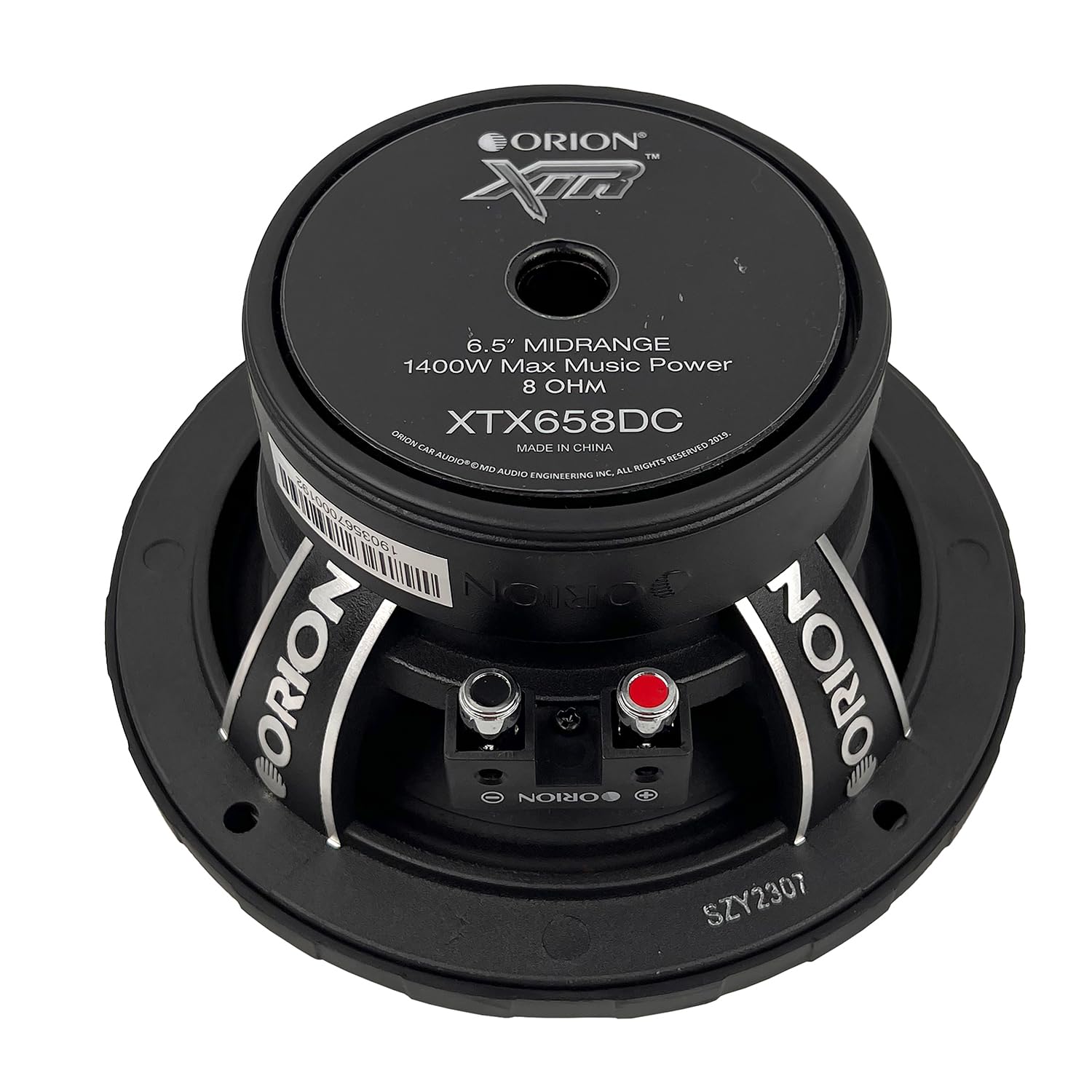 Orion XTR XTX658DC Altavoces de tapa antipolvo de rango medio de 6.5 pulgadas, potencia máxima de 1400 W, 350 W RMS, 8 ohmios, bobina de voz de 1.5 pulgadas, estéreo de audio profesional para coche