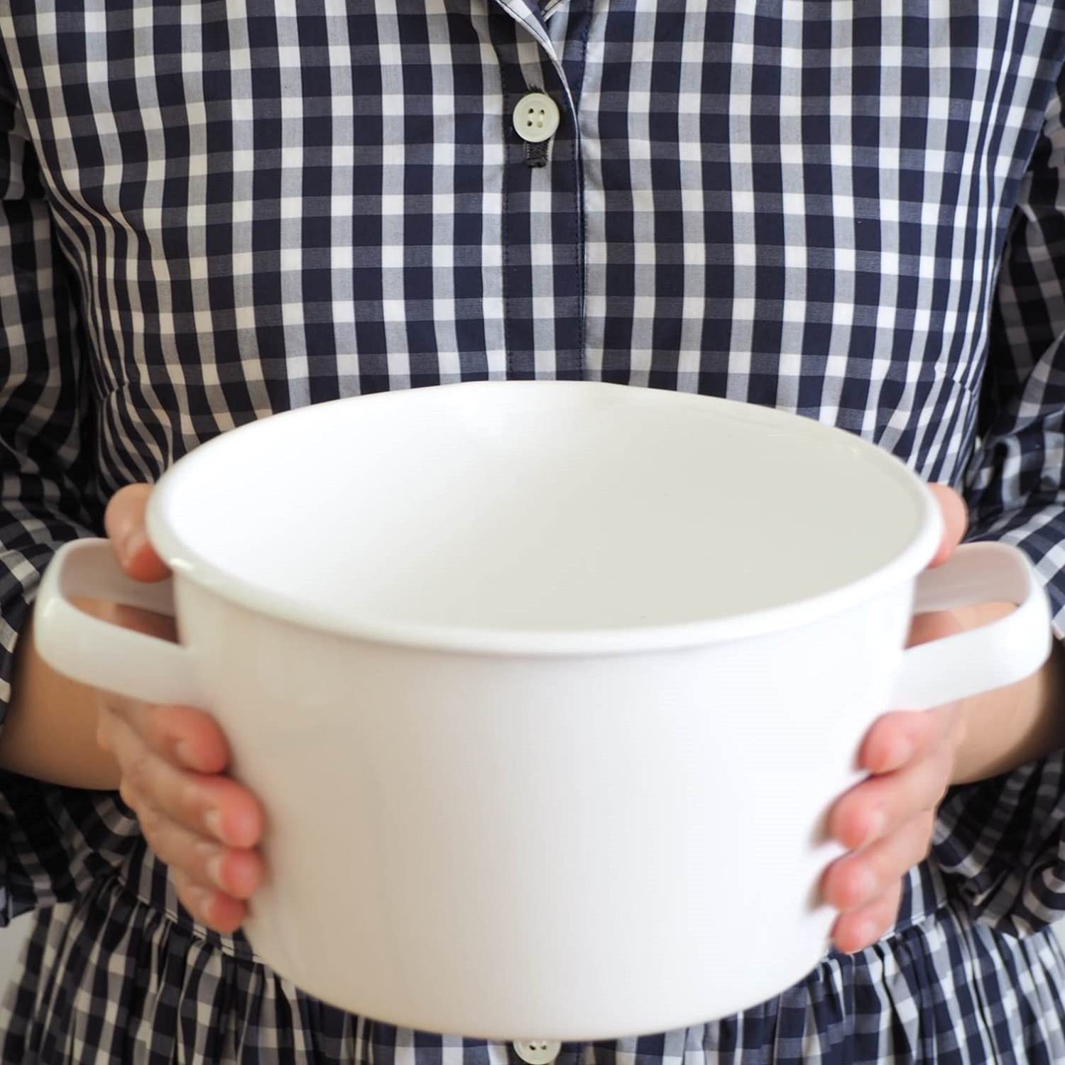 Amazon | [ベルメゾン] 揚げ物鍋 少ない油で揚げられる 琺瑯鍋 日本製