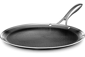 HexClad 12 Inch Hybrid Nonstick Griddle Pan - The Ultimate Cooking Essential