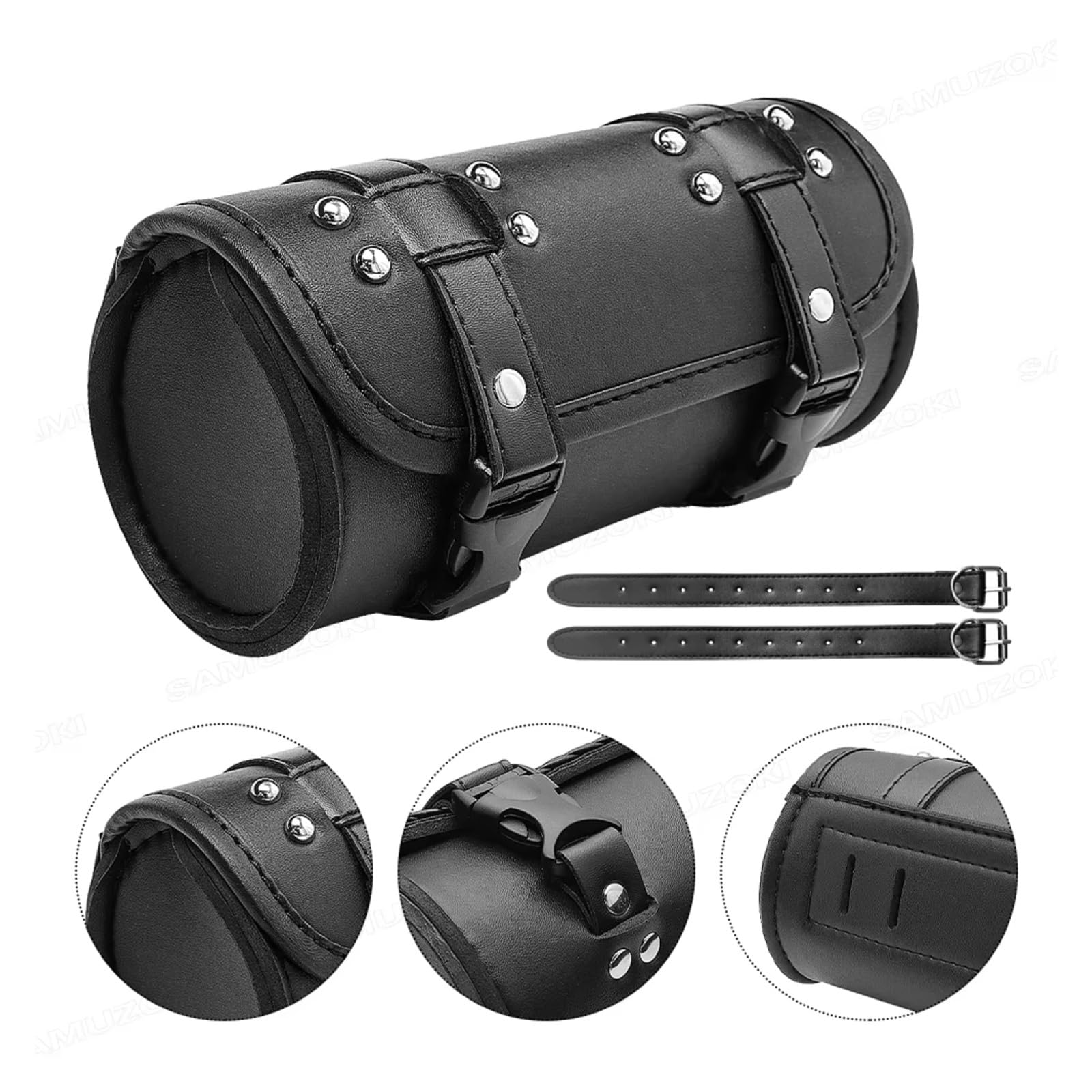 Compatibile Con Chopper Per Bobber 1 Pz Borsa Attrezzi Moto Forcella Anteriore Manubrio Laterale Roll Barrel Racing Coda Di Stoccaggio Sacche Moto