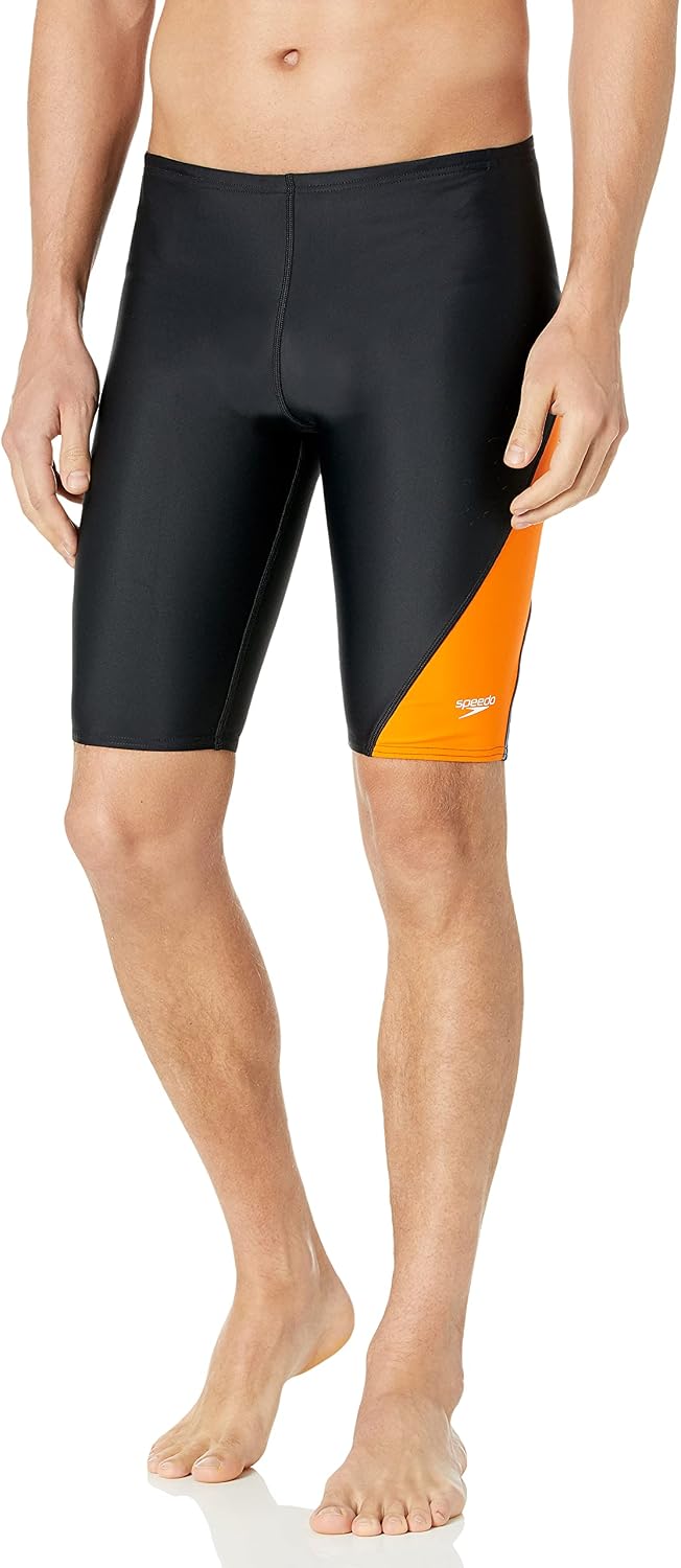 Speedo Mens Swimsuit Jammer Powerflex Eco Revolve Splice Team Colors