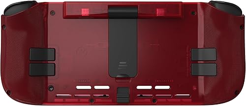 Vista 2 de Nitro Deck Crystal Collection with Carry Case - Professional Handheld Deck with Zero Stick Drift for Nintendo Switch and Switch OLED (Atomic Red)