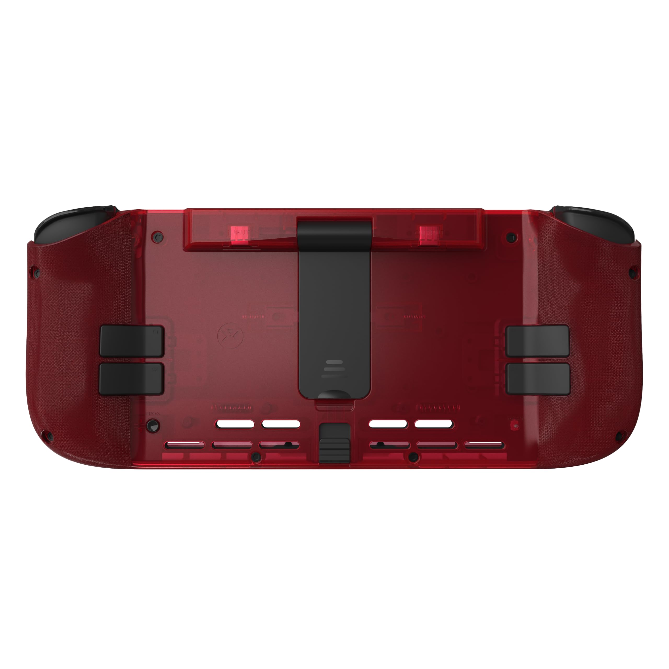 CRKD Nitro Deck Crystal Collection avec étui de transport – Deck portable professionnel avec dérive zéro bâton pour Nintendo Switch et Switch OLED (rouge atomique)