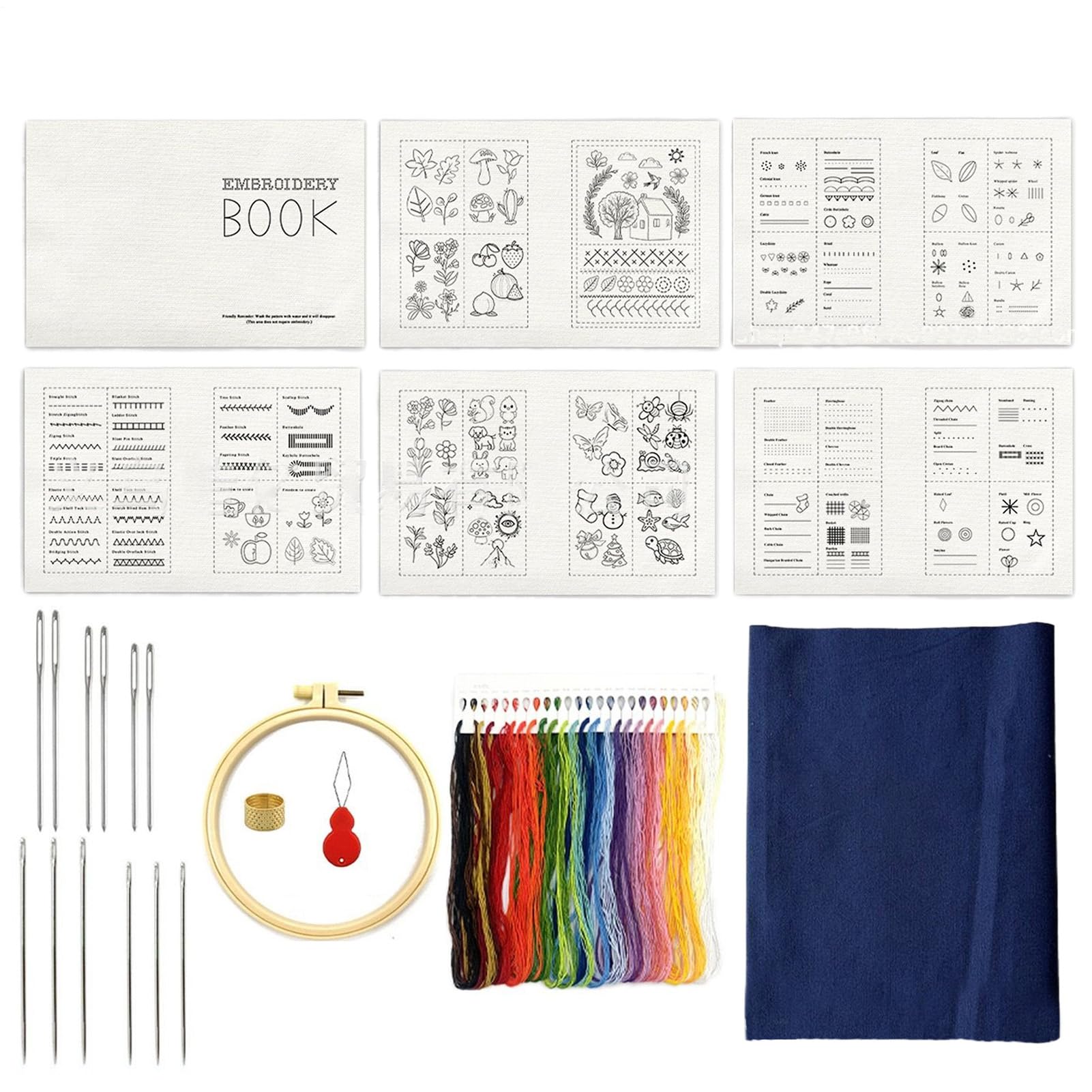Kit de bordado para principiantes que soluciona el aprendizaje textil con su guía práctica 8