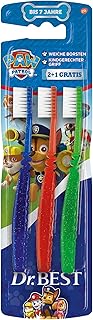 Dr. Best Paw Patrol Zahnbürste, Weich, weiche Borsten und kindgerechter Griff, 2+1 Stk.