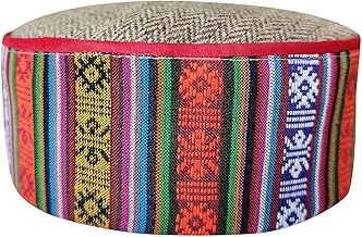 Vastraa Fusion Unisex Woolen Kullu Cap (Pack of 1) (TS0973_Broad Tibetan Pattern 3_Free Size)