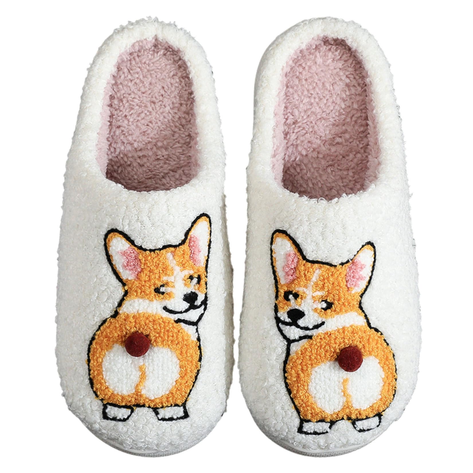 LNERIP Slippers Winter Womens Mens Fluffy Plush Slippers Animals Cute Cartoon House Slippers Cuddly Warm Shoes Indoor Outdoor Girls Women