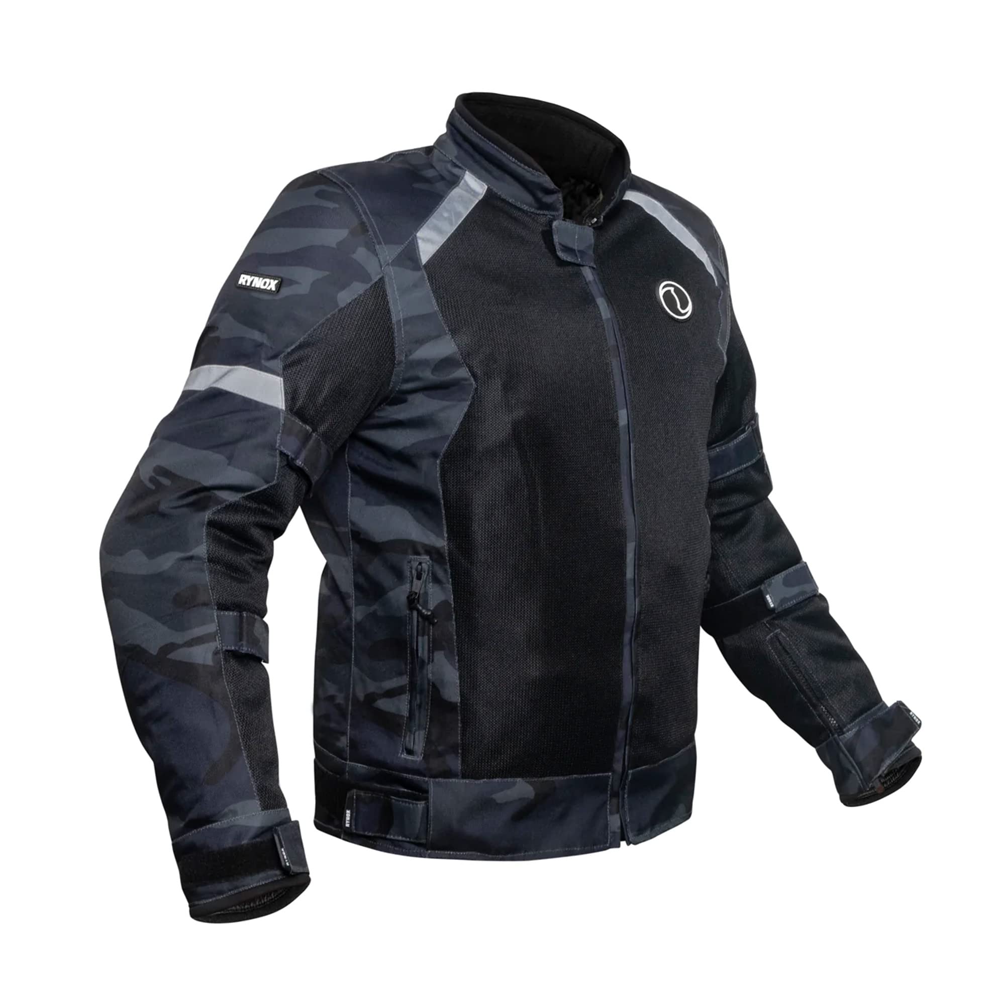 Rynox Unisex Adult Urban X - Mesh Motorcycle Riding Jacket With Impact Protection And Abrasion Resistance - Dark Camo Black | Small-image-32