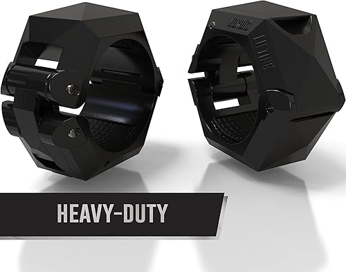 Miniatura 8 de Clips de barra (paquete de 2) para CrossFit y levantamiento de pesas, se sujeta a cualquier barra olímpica de 2 pulgadas - Nordic Lifting