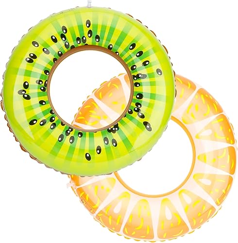 Miniatura 9 de Tubos de piscina, flotadores inflables para piscina, tubos interiores para piscina, pintura de frutas de verano, tubos flotantes, tubos de natación