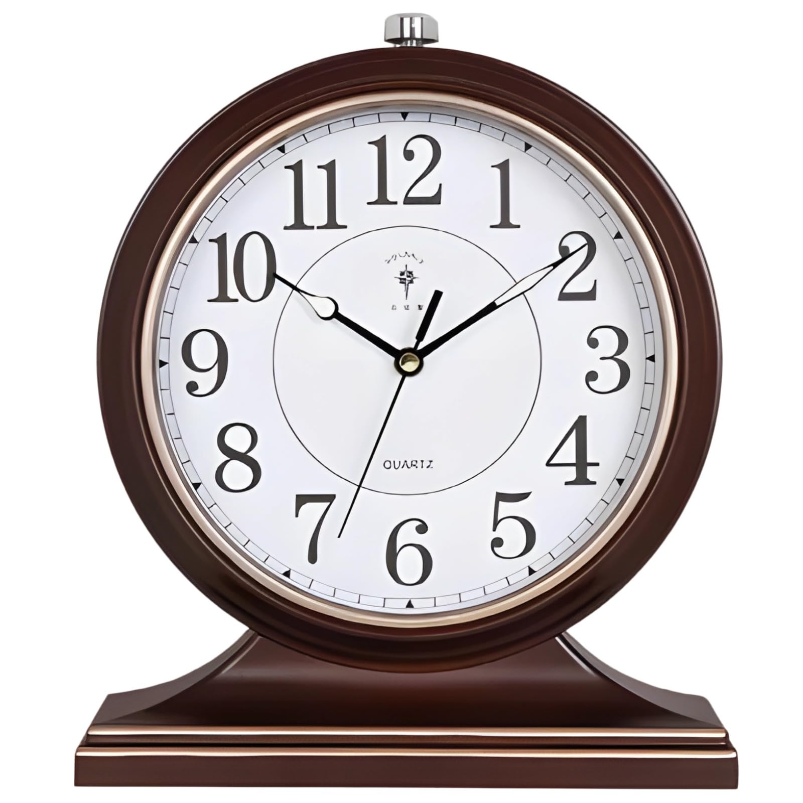 Reloj de mesa vintage de 10 pulgadas silencioso y luminoso para decorar salones